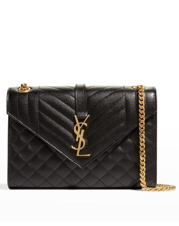 Saint Laurent Envelope Medium Bag 487206 Black