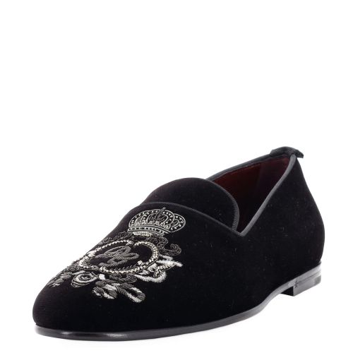 Men's Leonardo Slippers Embroidered Velvet